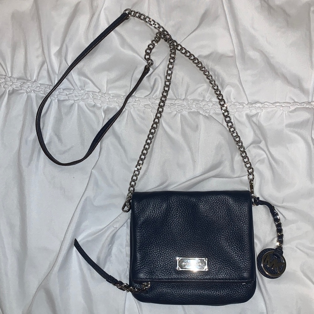NEW Navy Blue Michael Kors Chain Crossbody